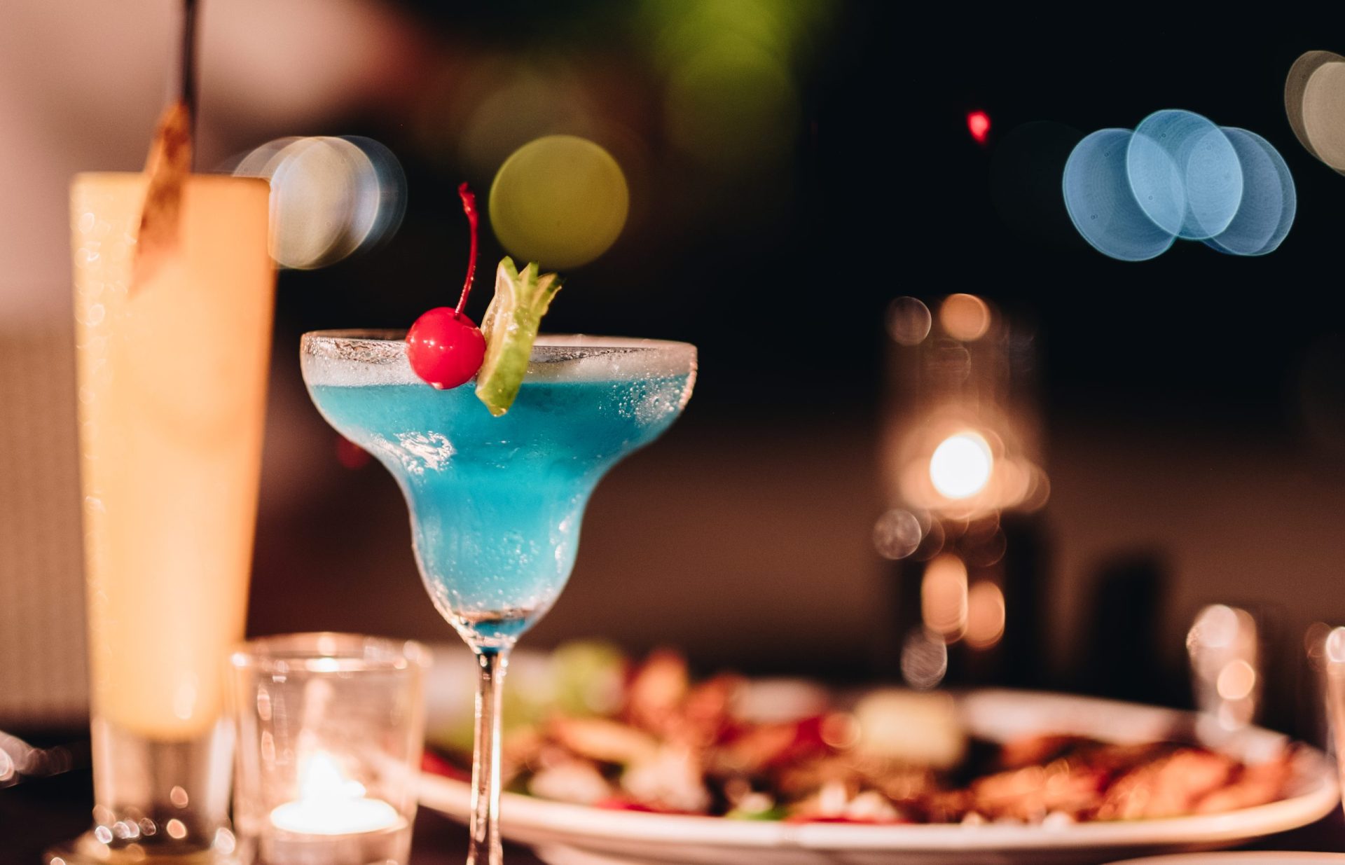 cocktail with food